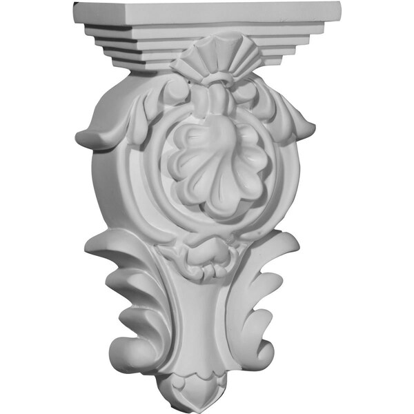 Ekena Millwork 5 1/2"W x 2 3/4"D x 9 3/8"H Royal Leaf Corbel COR05X02X09MO - main